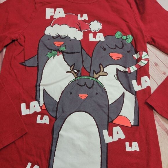 Christmas Penguin shirt M7/8 - Picture 3 of 5